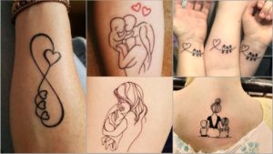 Tatuagem para homenagear mães e filhos