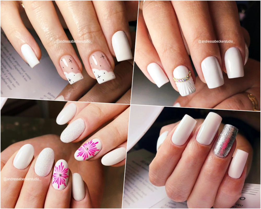 Unhas Pintadas de Branco